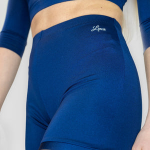 Blue Shorts for Women for Yoga and Fitness Workouts by LENA Activewear