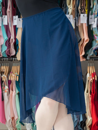 Blue Wrap Long Dance Skirt MP310 for Women by Atelier della Danza MP