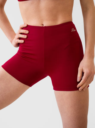 Bordeaux Shorts for Women for Yoga and Fitness Workouts by LENA Activewear