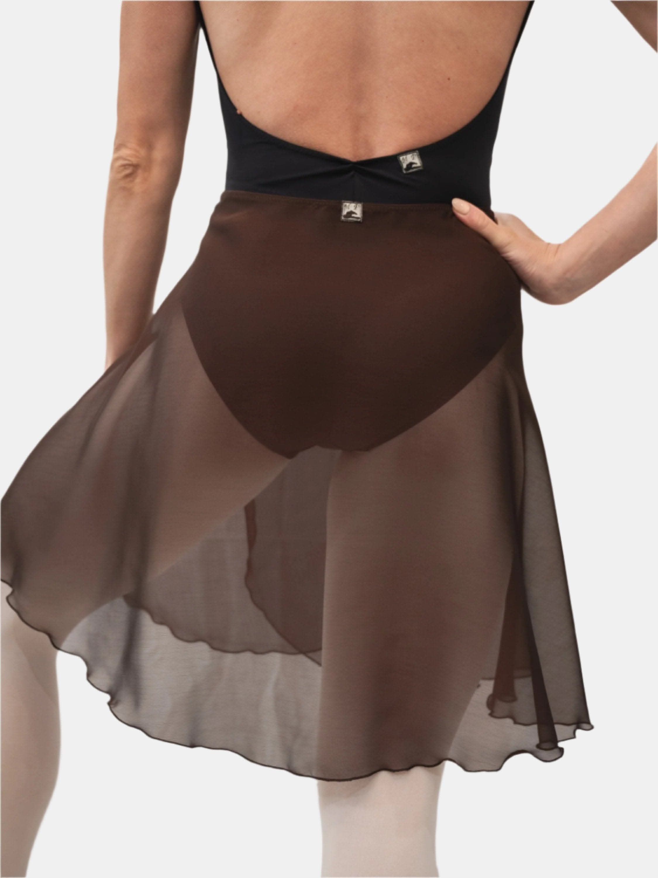 Brown Wrap Long Dance Skirt MP339 Atelier della Danza MP