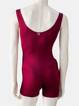 Burgundy Dance Biketard for Men by Atelier della Danza MP