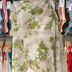 Floral Green Wrap Long Dance Skirt MP310 for Women by Atelier della Danza MP