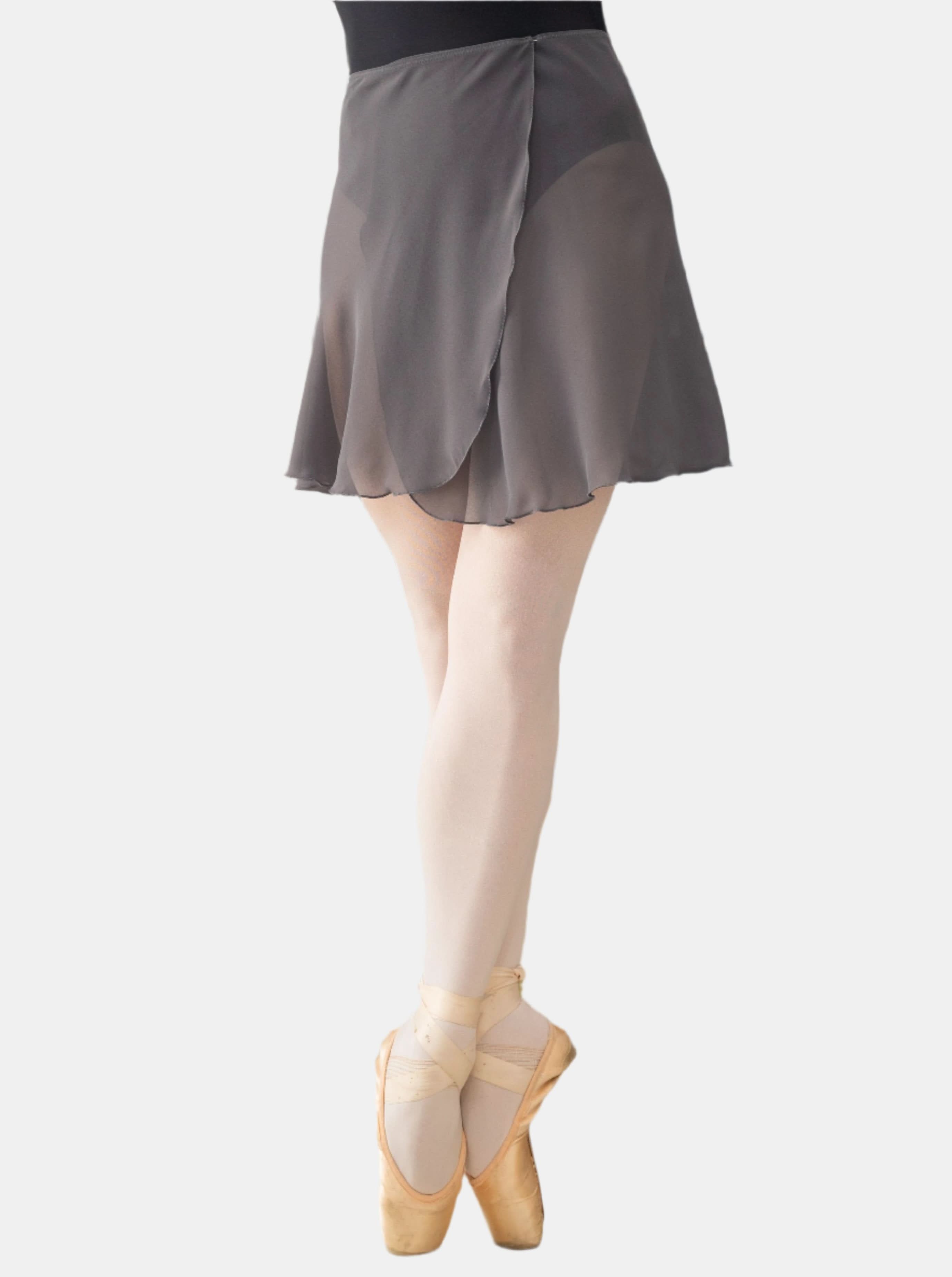 Gray Wrap Short Dance Skirt MP345 Atelier della Danza MP