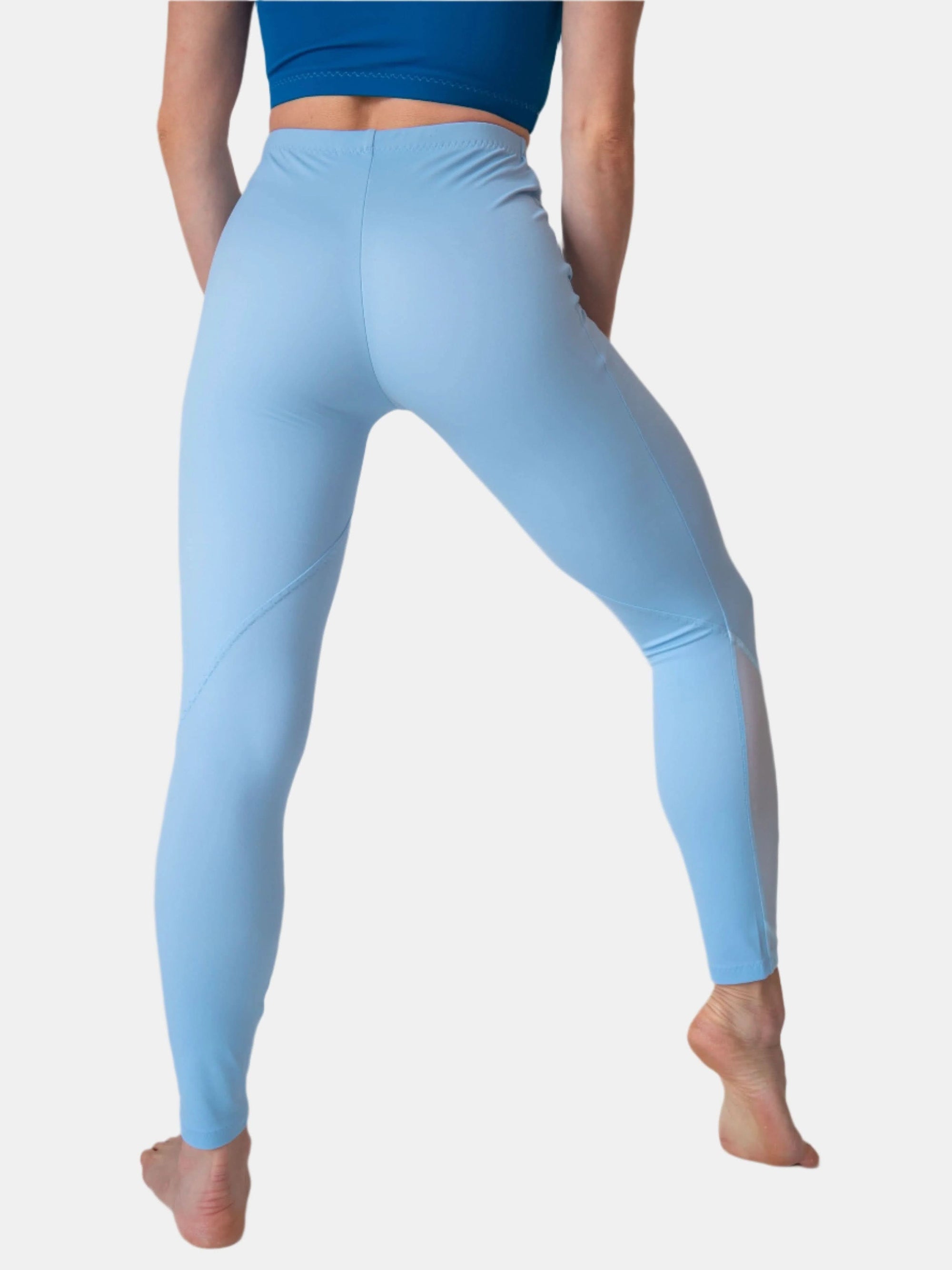 Tarmfunktion Retouch Krav Yoga Women's Light Blue 7/8 Leggings | LENA – Atelier della Danza MP