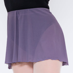 Mauve Pull-on Dance Short Skirt for Girls and Women by Atelier della Danza MP