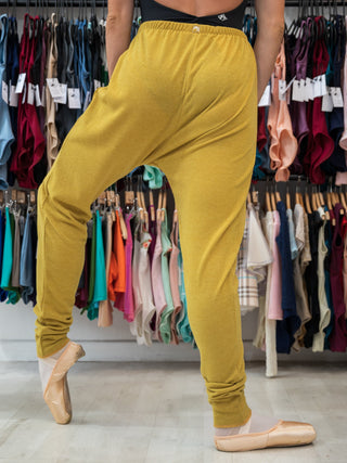 Mustard Warm-up Dance Harem Pants for Women and Men by Atelier della Danza MP