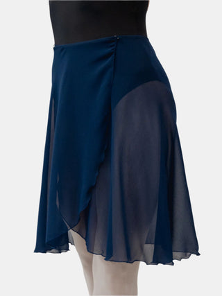 Navy Wrap Long Dance Skirt MP339 for Women by Atelier della Danza MP