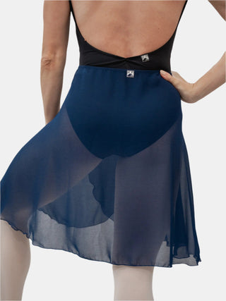 Navy Wrap Long Dance Skirt MP339 for Women by Atelier della Danza MP