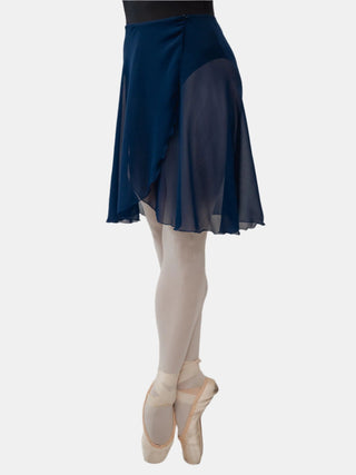 Navy Wrap Long Dance Skirt MP339 for Women by Atelier della Danza MP