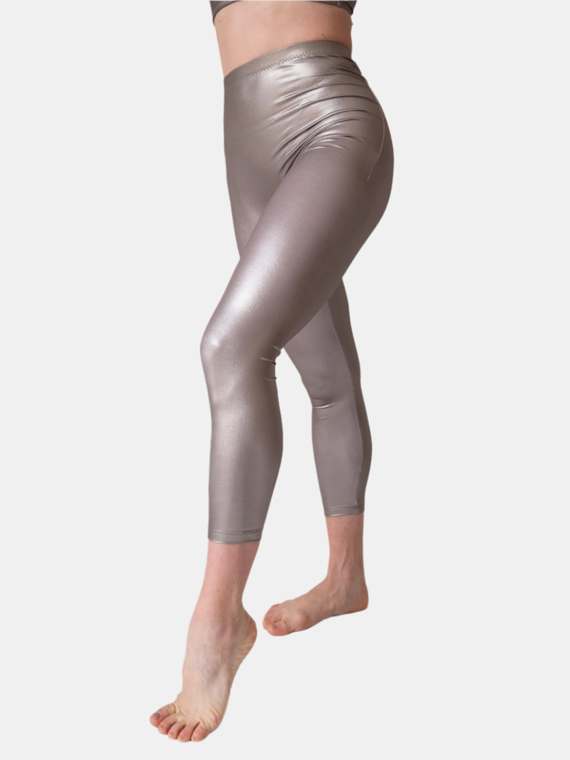 Sand Cinched Capri Leggings Thalia - XS / Sand